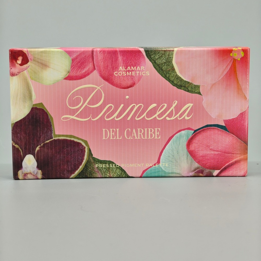 Alamar Cosmetics Princesa Del Caribe Pressed Pigment Palette 8 Shades 8g New
